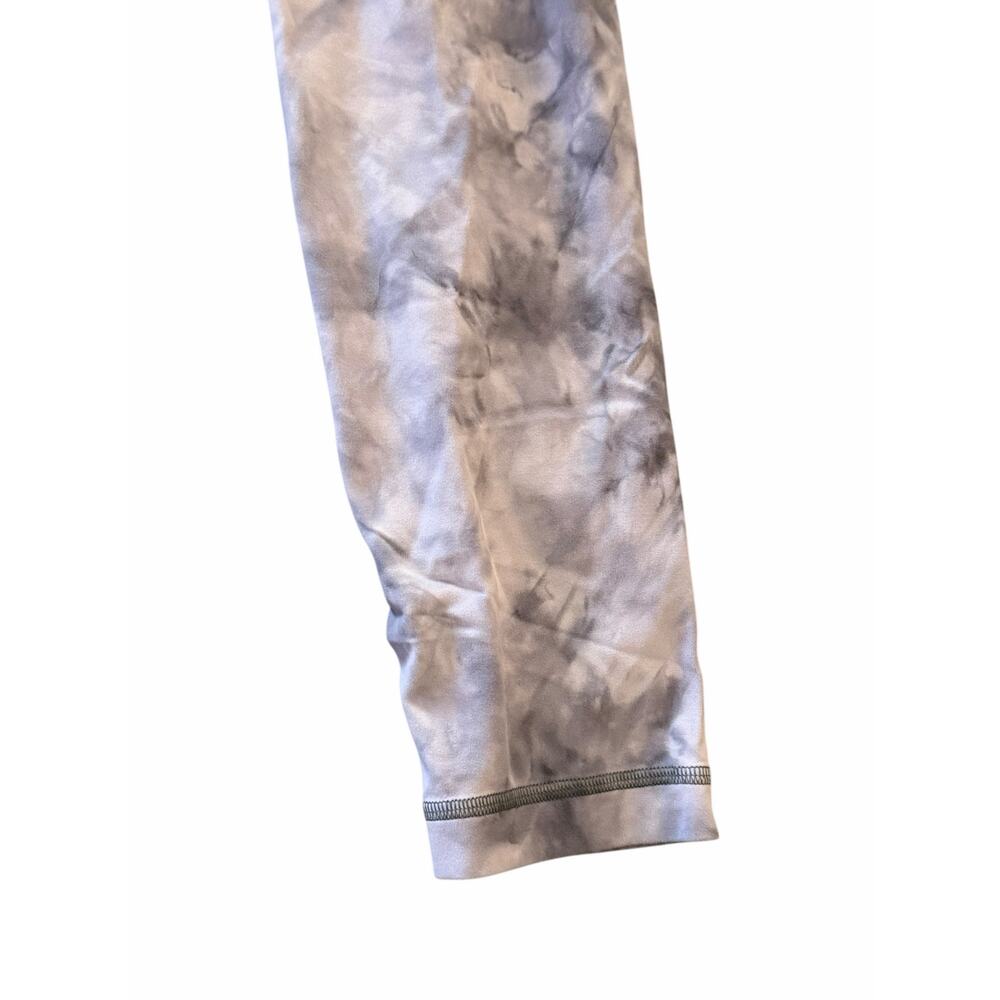 Lululemon High-Rise Full Length Leggings Gray White Tie Dye Size 8 - Picture 4 of 5